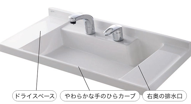 一体成形カウンター